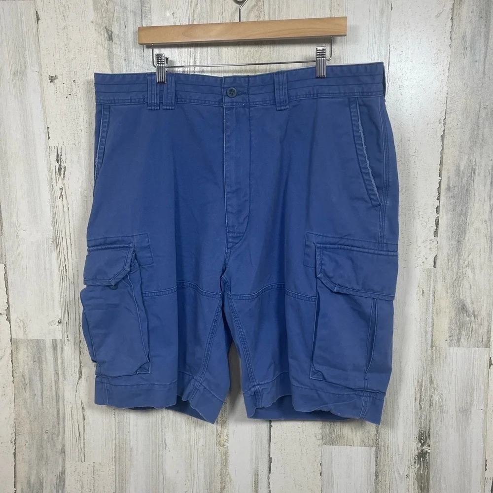 Polo Ralph Lauren Cargo Shorts Mens 42T Blue Casual Utility Durable Pockets